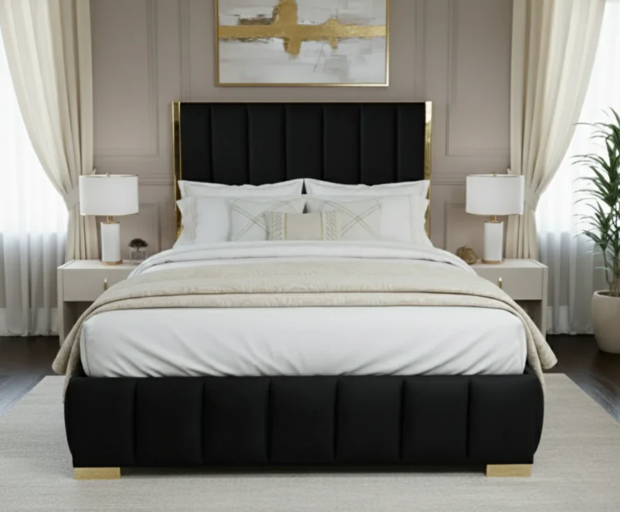 Nu Dekor Aemilia Bed Base & Headboard - Image 10