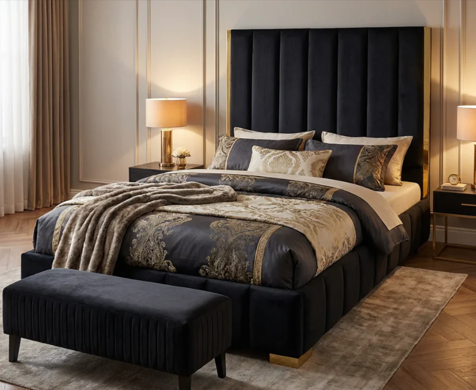 Nu Dekor Aemilia Bed Base & Headboard - Image 11