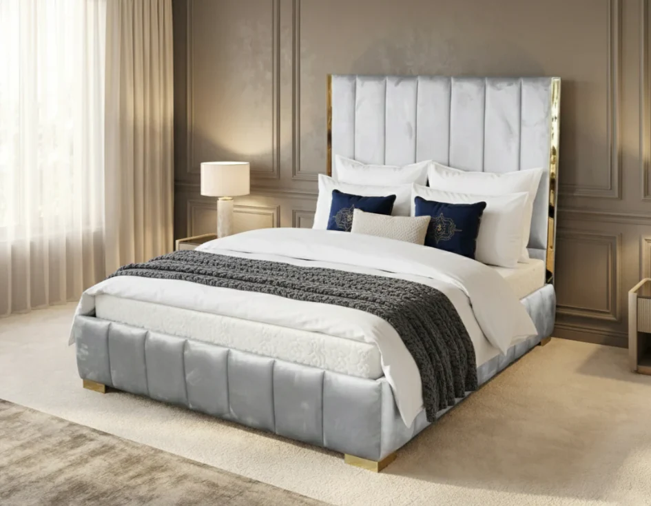 Nu Dekor Aemilia Bed Base & Headboard - Image 3