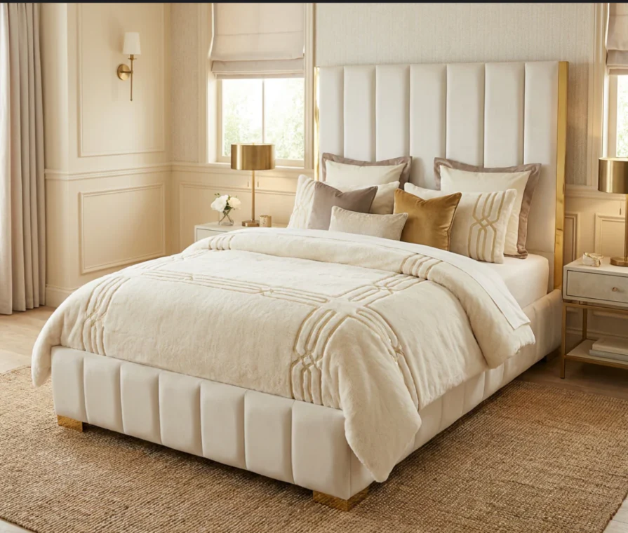 Nu Dekor Aemilia Bed Base & Headboard - Image 6