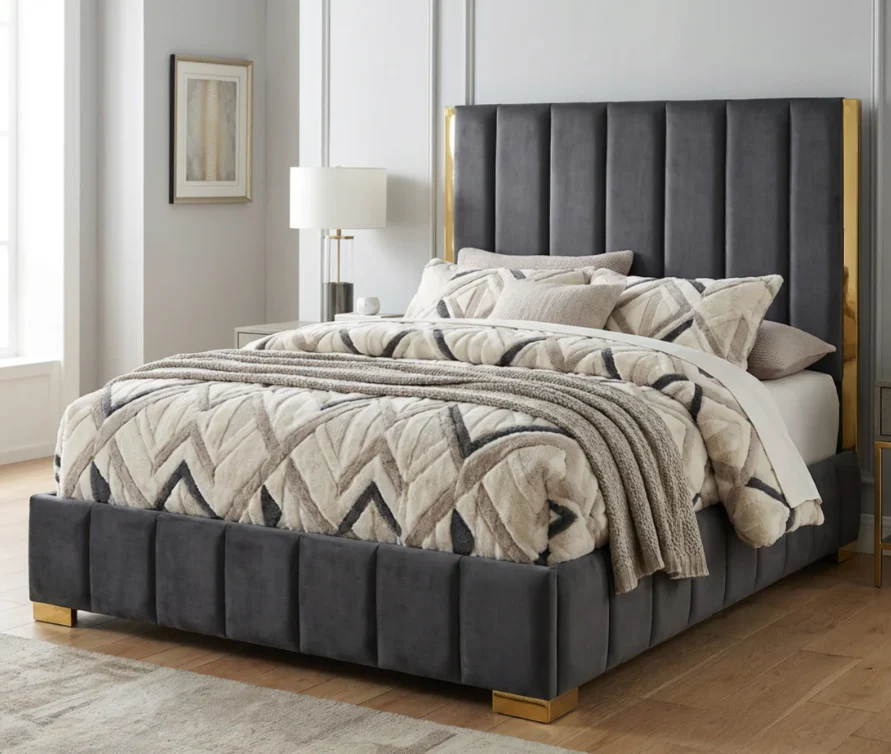 Nu Dekor Aemilia Bed Base & Headboard - Image 8