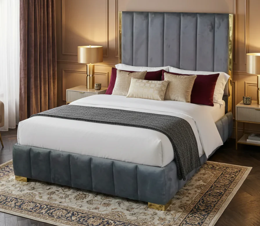 Nu Dekor Aemilia Bed Base & Headboard - Image 9