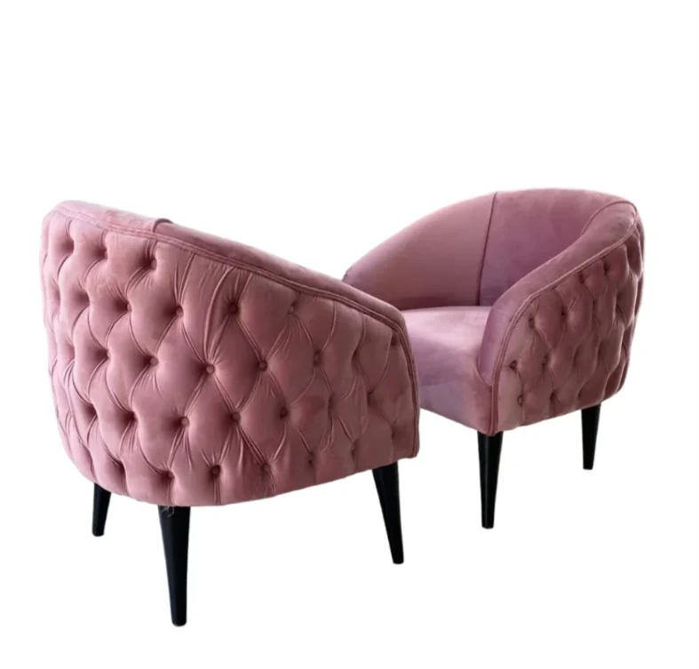 Nu Dekor Belo Button Velvet Chair - Image 13