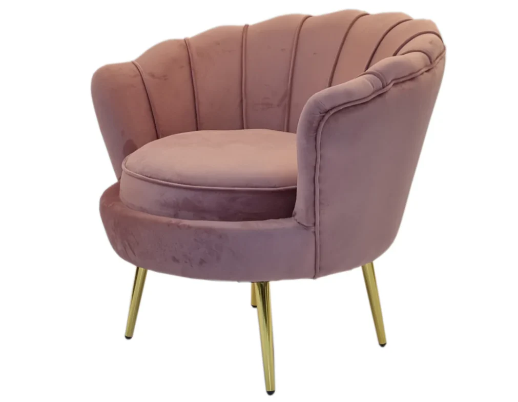 Nu Dekor Tulip Velvet Single Seater Chair - Image 10