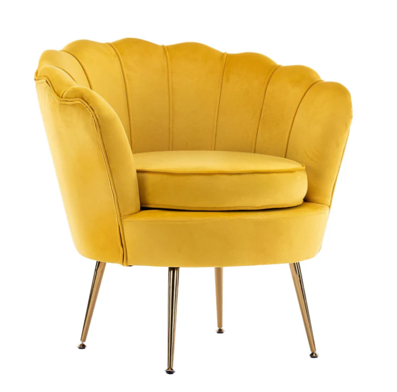 Nu Dekor Tulip Velvet Single Seater Chair - Image 13