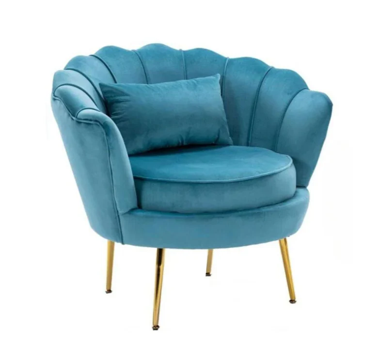 Nu Dekor Tulip Velvet Single Seater Chair - Image 14