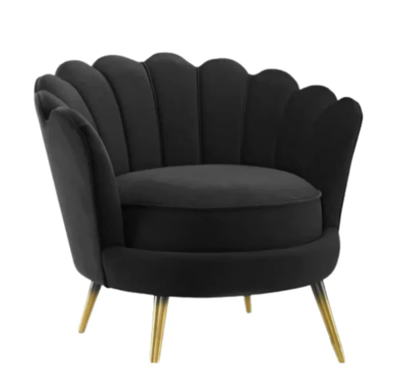 Nu Dekor Tulip Velvet Single Seater Chair - Image 2