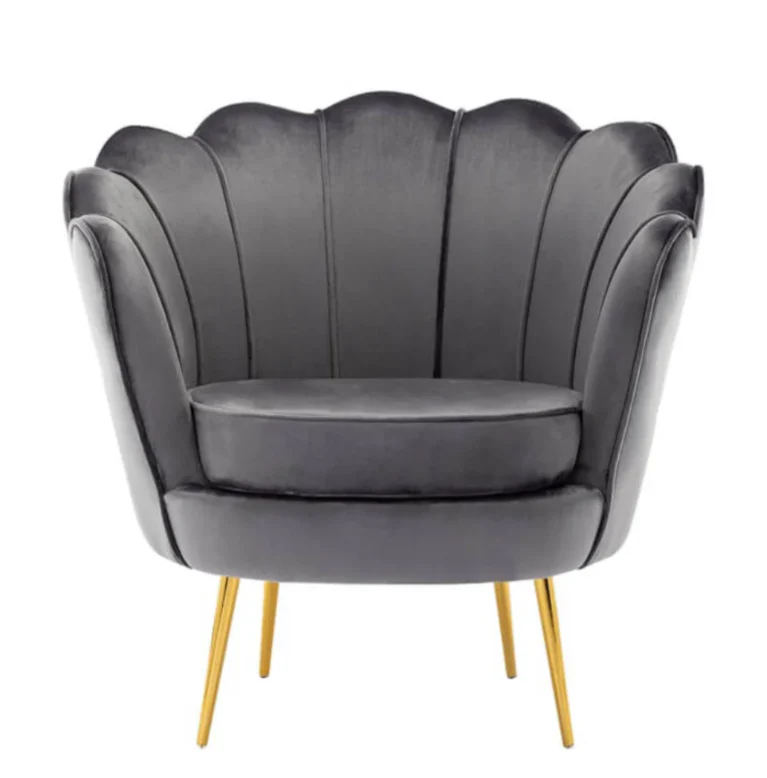 Nu Dekor Tulip Velvet Single Seater Chair - Image 3