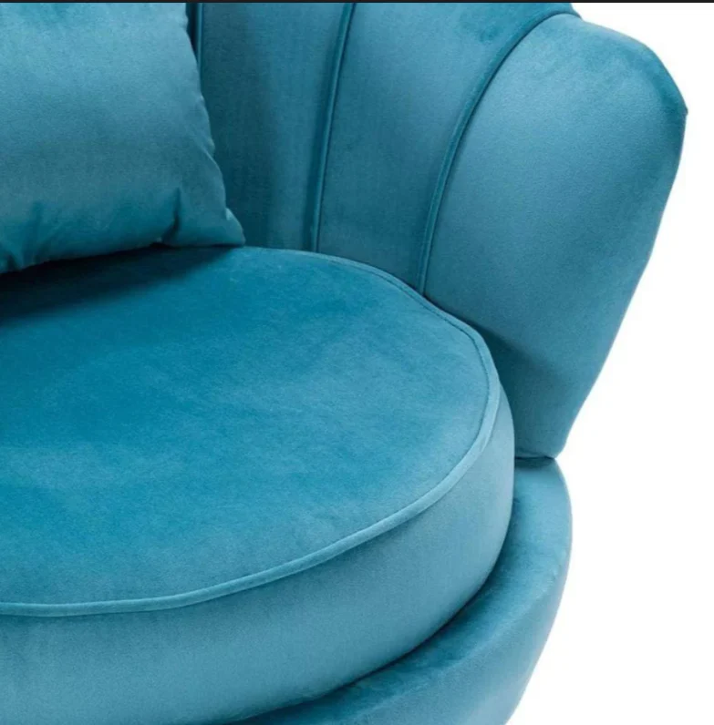 Nu Dekor Tulip Velvet Single Seater Chair - Image 7