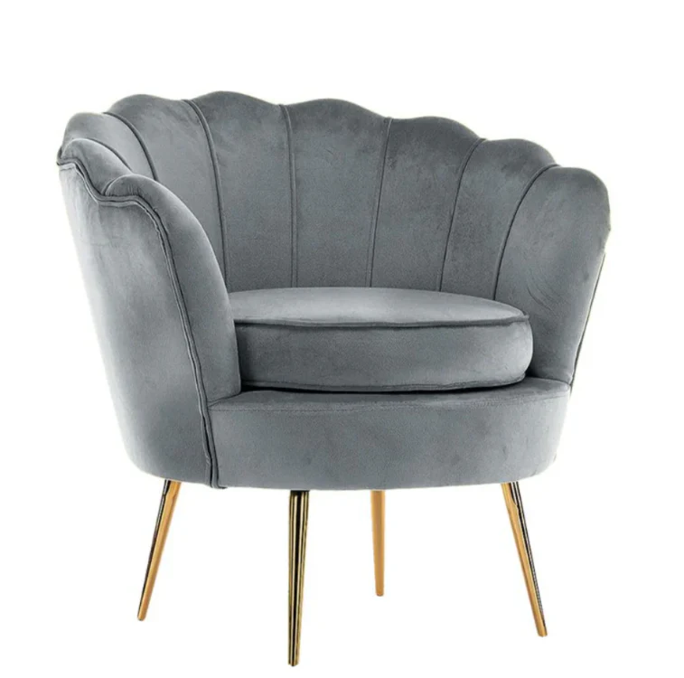 Nu Dekor Tulip Velvet Single Seater Chair - Image 9