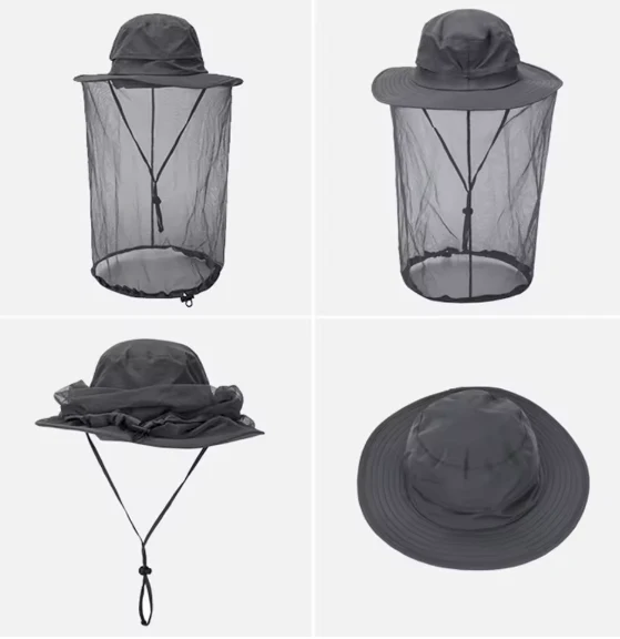 Wilderness Guard Hat – Anti-Mosquito Net with Sun Protection - Image 13