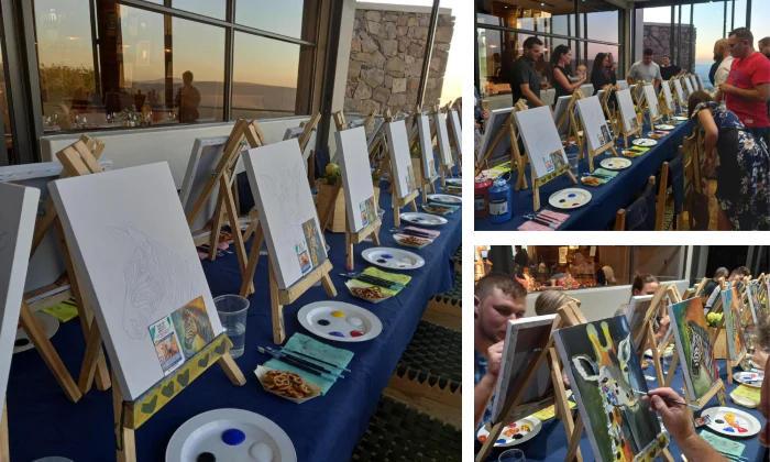 Painting Social Event for 2 including Light Lunch with Paint and Pretzels - Image 2