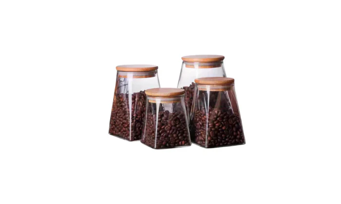 Pantry Prism Jar with Bamboo Lid - Various Sizes
