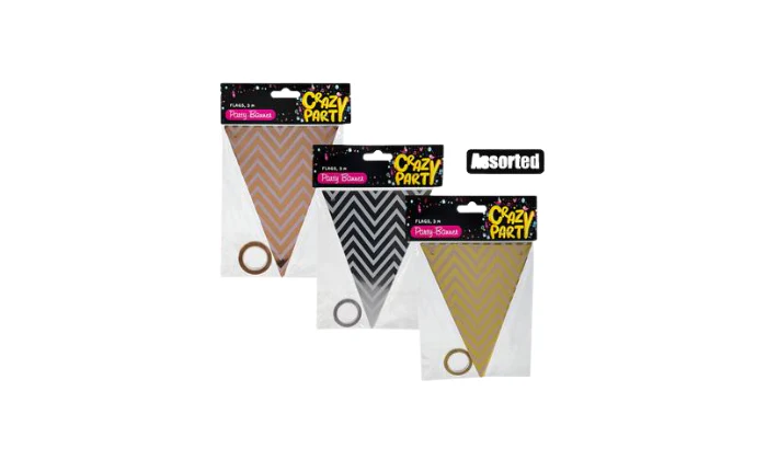 Party Banner Flags Assorted