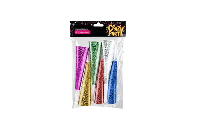 Party Horns 6Pc