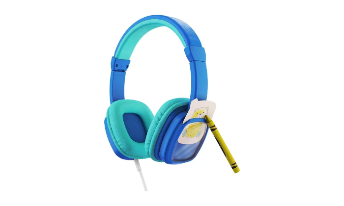 Planet Buddies Colour & Swap Kids DIY Wired Headphones - Blue