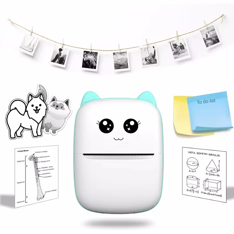 Portable Mini Thermal Printer + 5 FREE Rolls of Printing Paper - Image 2