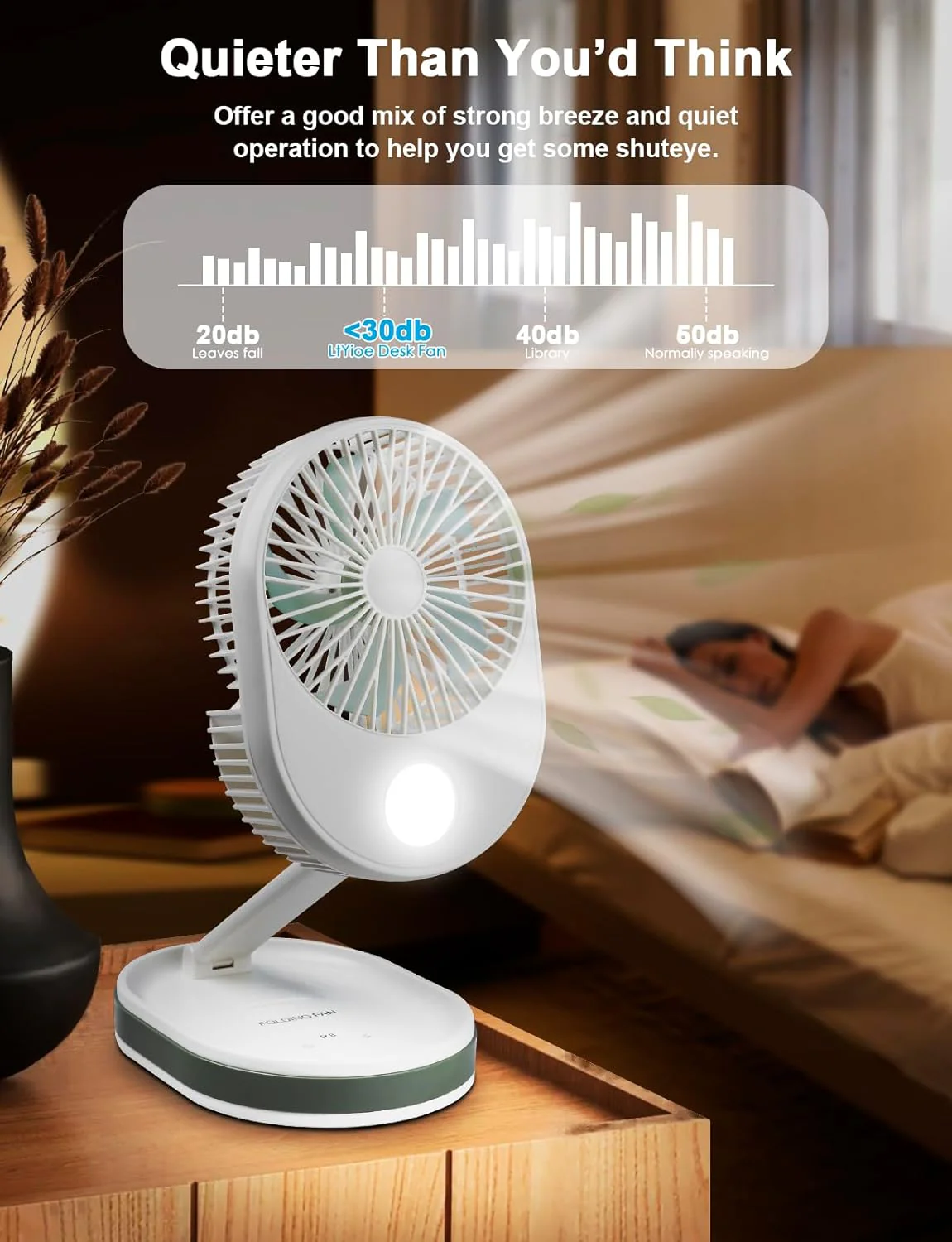 Portable Rechargeable Foldable LED Fan - Image 4