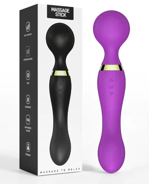 360° 20-Speed Double-Vibration Magic Wand Vibrator - Image 4
