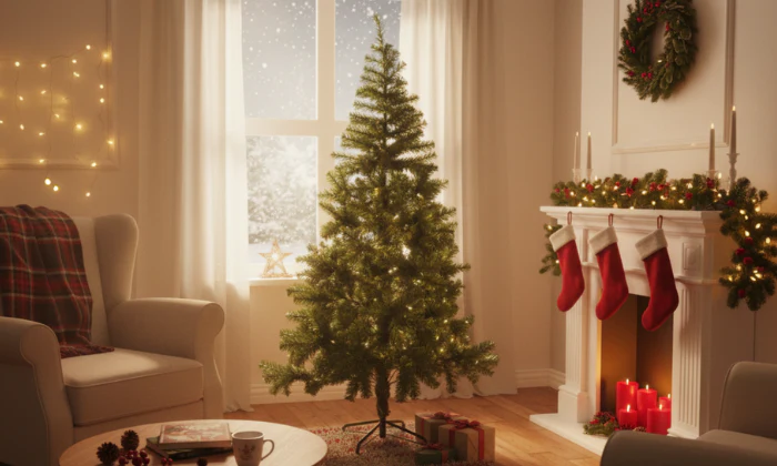 Premium Green Artificial Christmas Trees - 1.8m/1.5m/1.2m