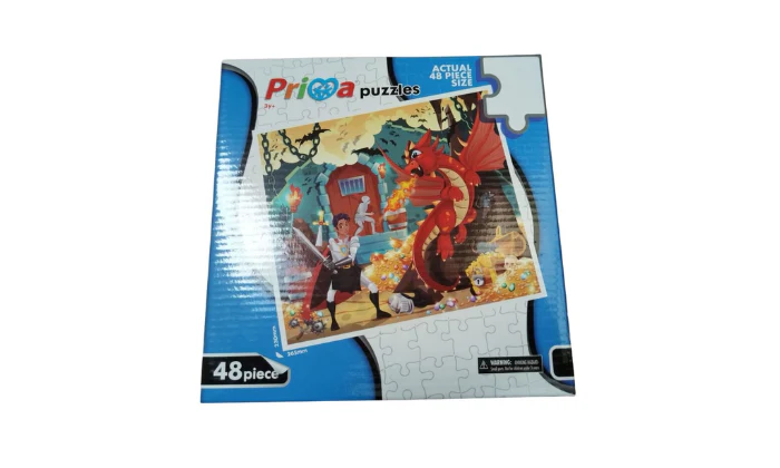 Prima Toys - Boys Puzzles - Dragons and Knights - Set of 48