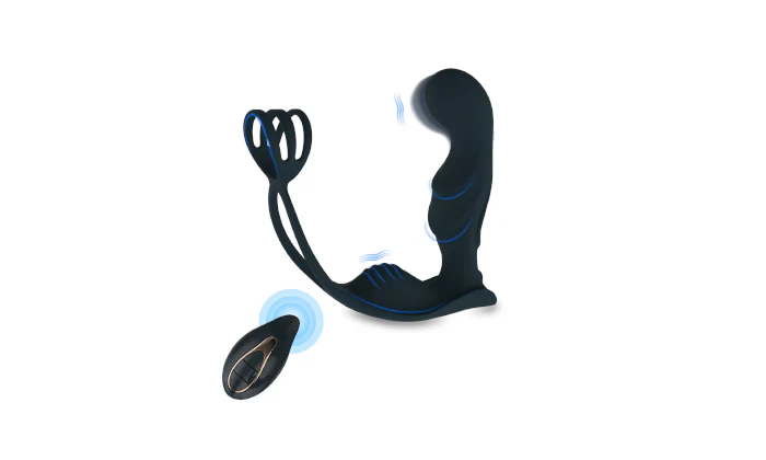 Prostate Massager with Penis Ring