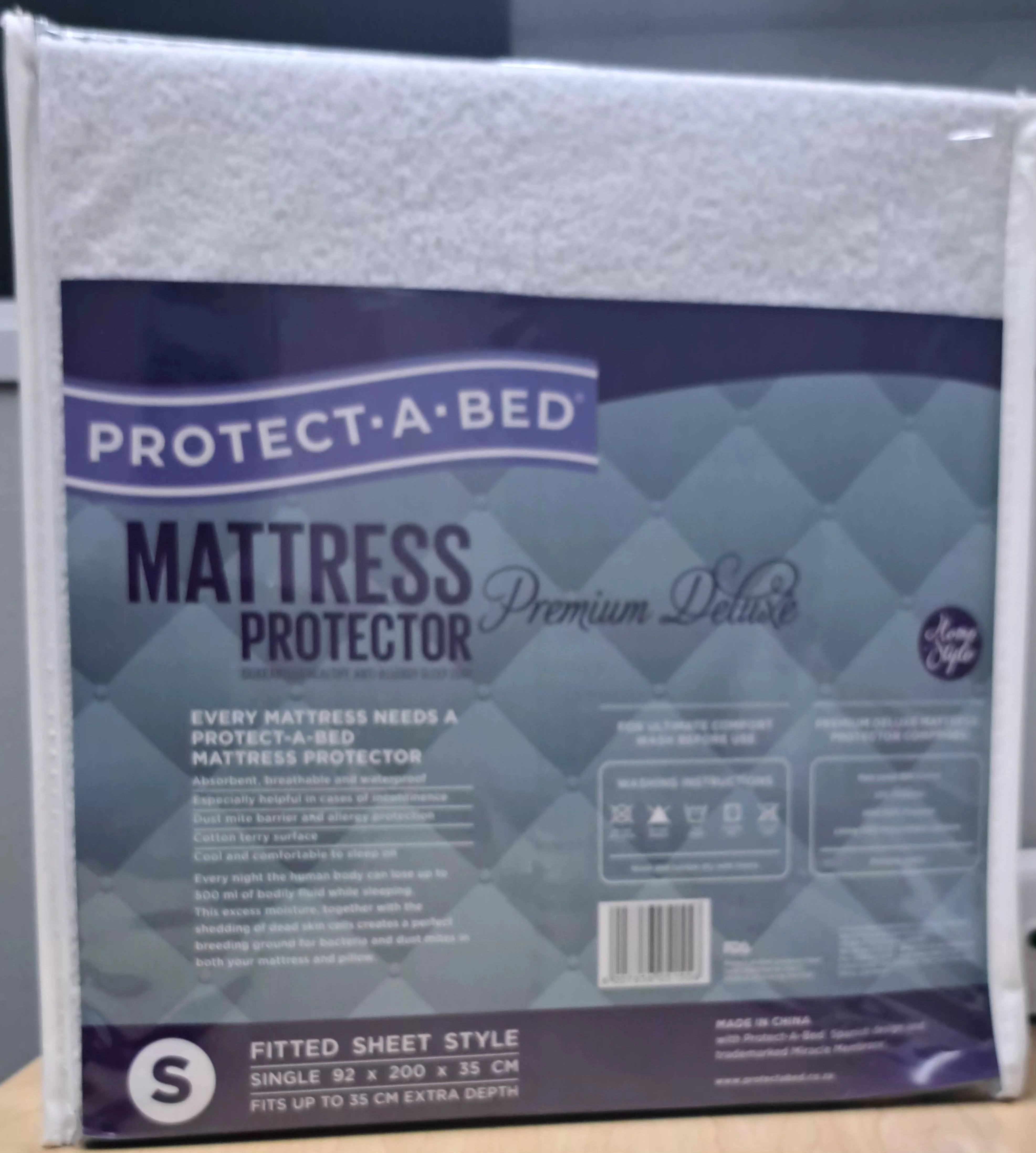 Protect-A-Bed - Premium Deluxe Mattress Protector - White - Image 3