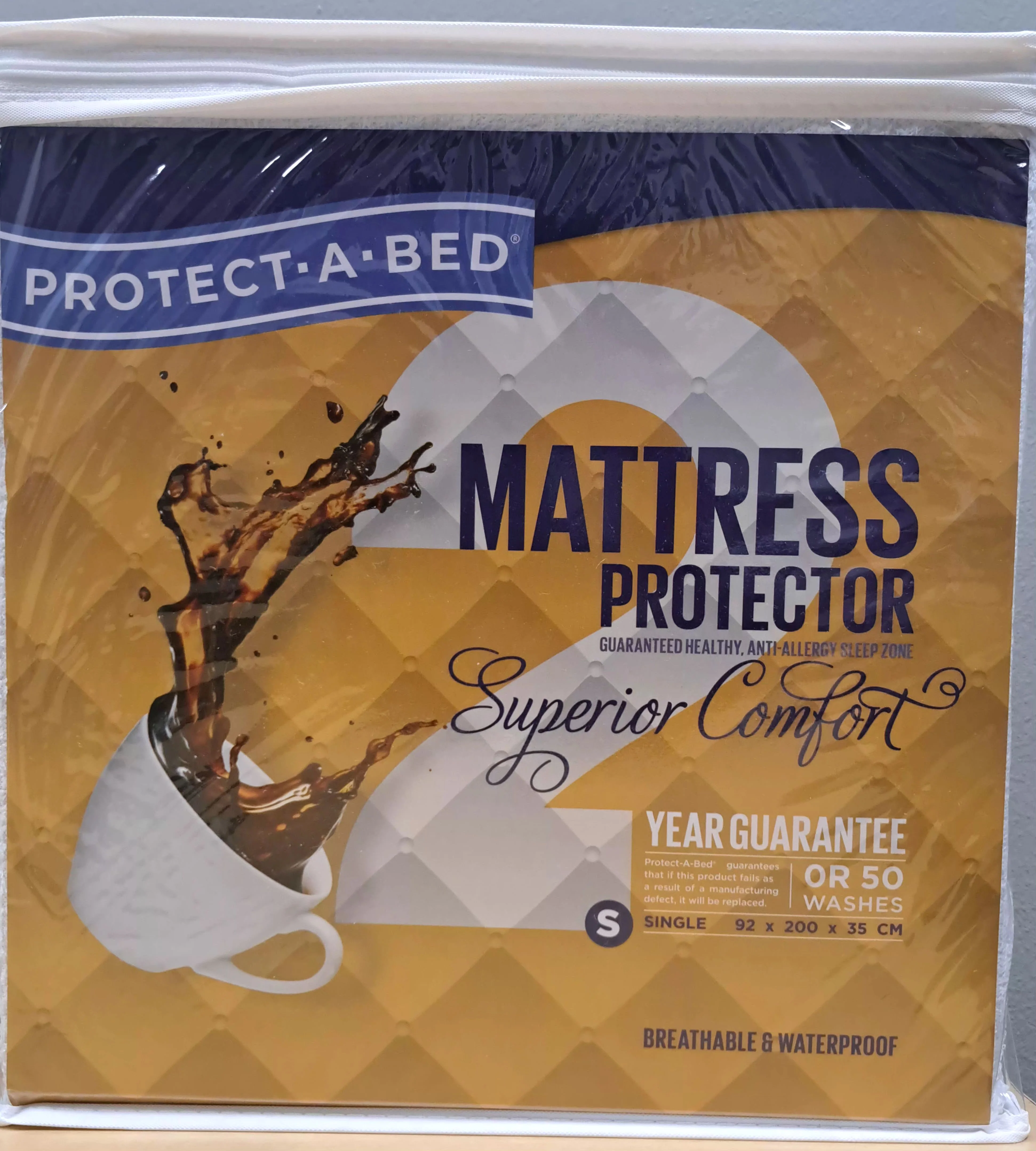 Protect-A-Bed - Superior Comfort Mattress Protector - White - Image 3