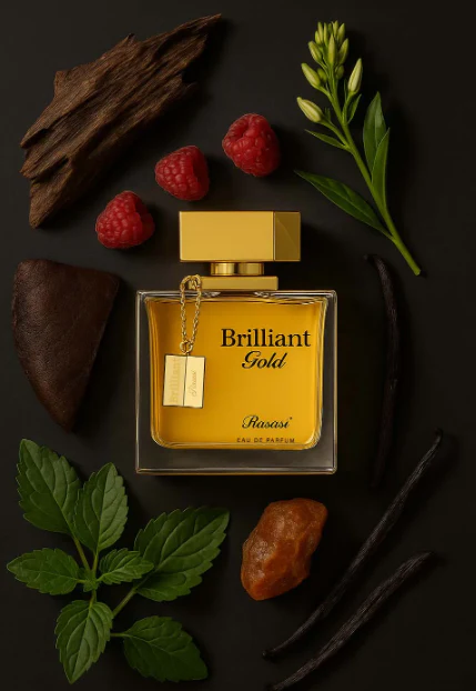 Rasasi Brilliant Gold 100 ml Unisex - Inspired by Louis Vuitton Ombre Nomade - Image 3