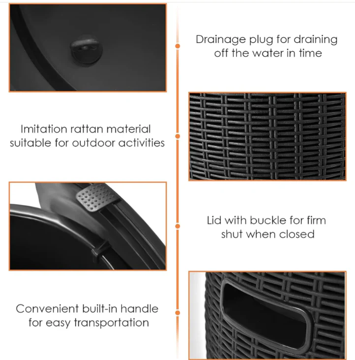 Rattan Ice Coolers - Fine Living - Image 12