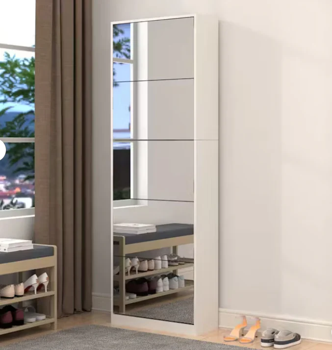 Riverstone 5 Tier Mirror Shoe Cabinet - Finery - Image 10