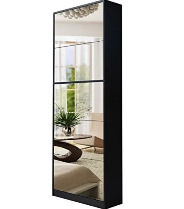 Riverstone 5 Tier Mirror Shoe Cabinet - Finery - Image 7