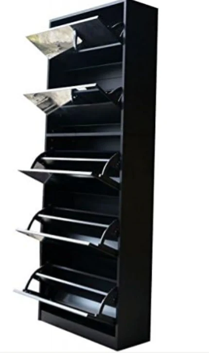Riverstone 5 Tier Mirror Shoe Cabinet - Finery - Image 8