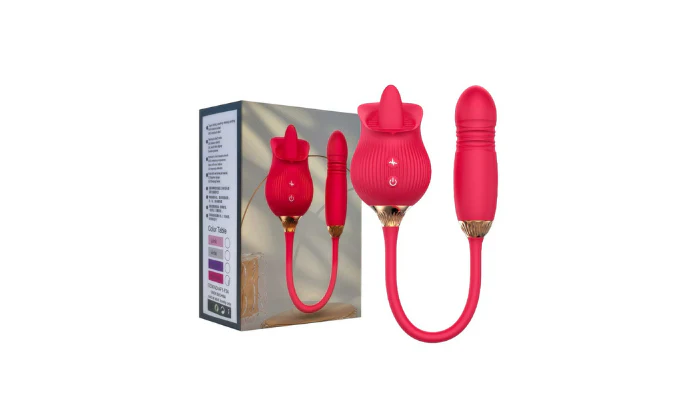 Rose Vibrating Egg Licking Enhanced + Vibrating Tail