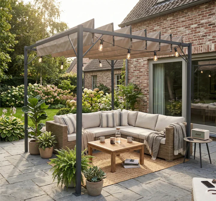 RoyalPatio Bioclimatic Pergola - Beige - Finery - Image 8