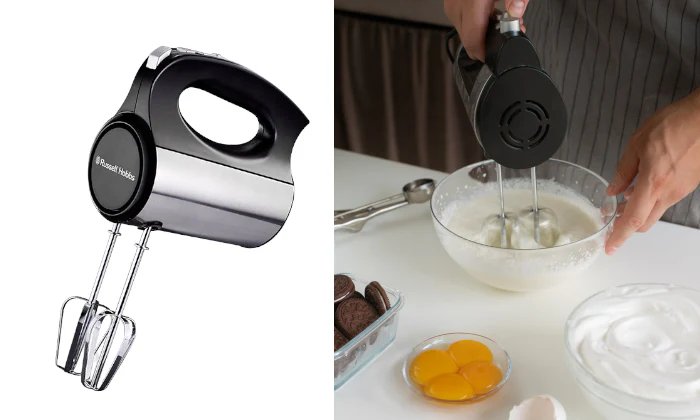 Russell Hobbs Royal Black Hand Mixer - Image 2