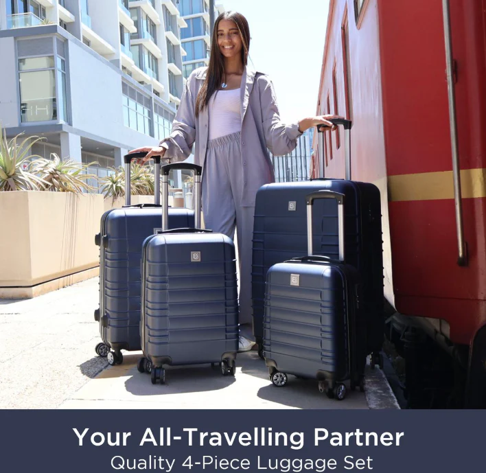 Santorini Hardshell Luggage Set - 360 Spinner Wheels - 4 Piece - Image 4