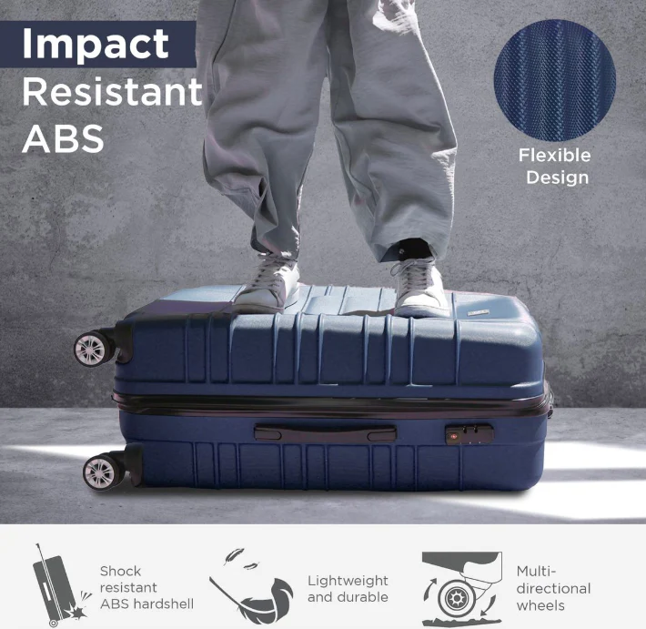 Santorini Hardshell Luggage Set - 360 Spinner Wheels - 4 Piece - Image 8