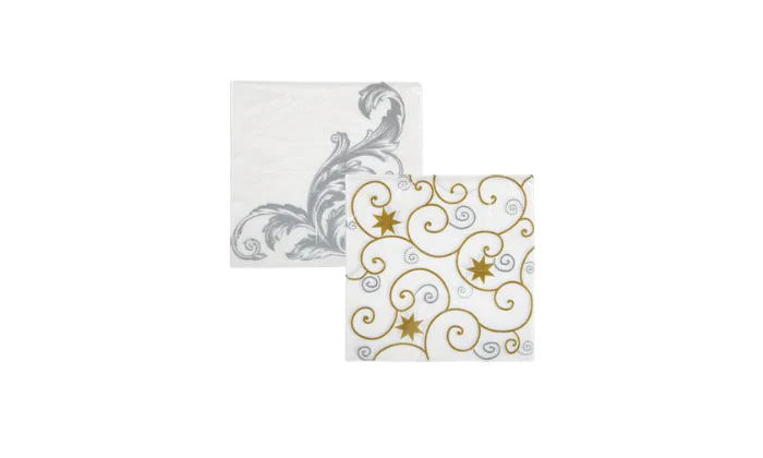 2-Ply Fancy Pattern Serviettes 33cm – Pack of 20