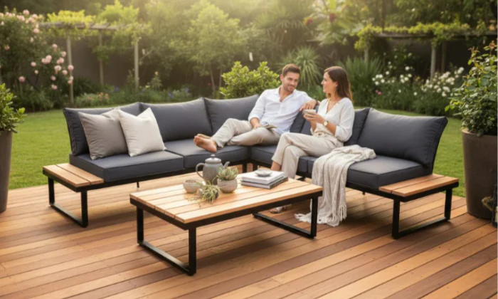 Shayd - 4pc Maldives Indoor/Outdoor Corner Sofa Set