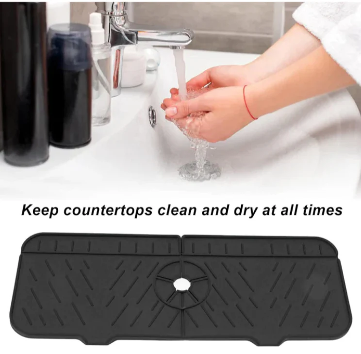 Silicone Faucet Drain Pad - Grey - Fine Living - Image 5
