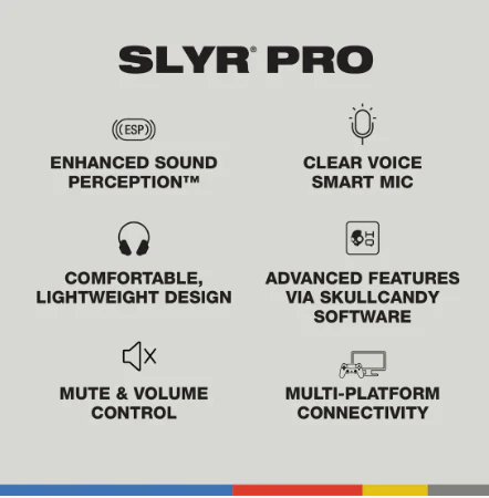 Skullcandy SLYR Multi-Platform Wired over Ear Gaming Headset - Image 6