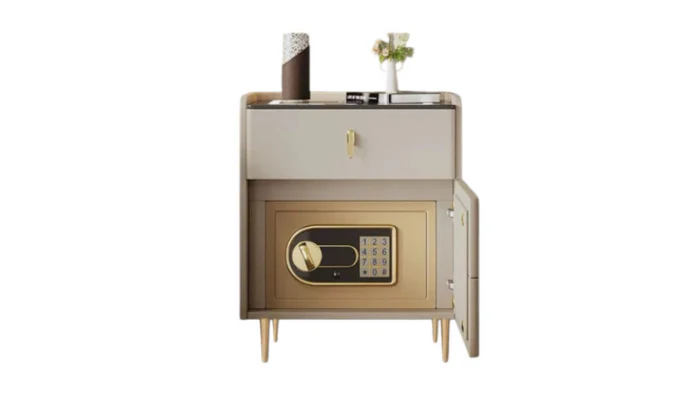 Wireless Charging Smart Multifunctional Bedside Table & Integrated Safe - Image 2
