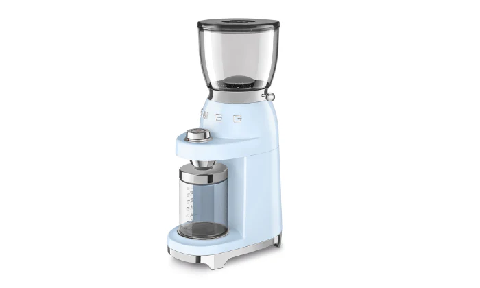 Smeg 50's Style Retro Coffee Grinder - Pastel Blue
