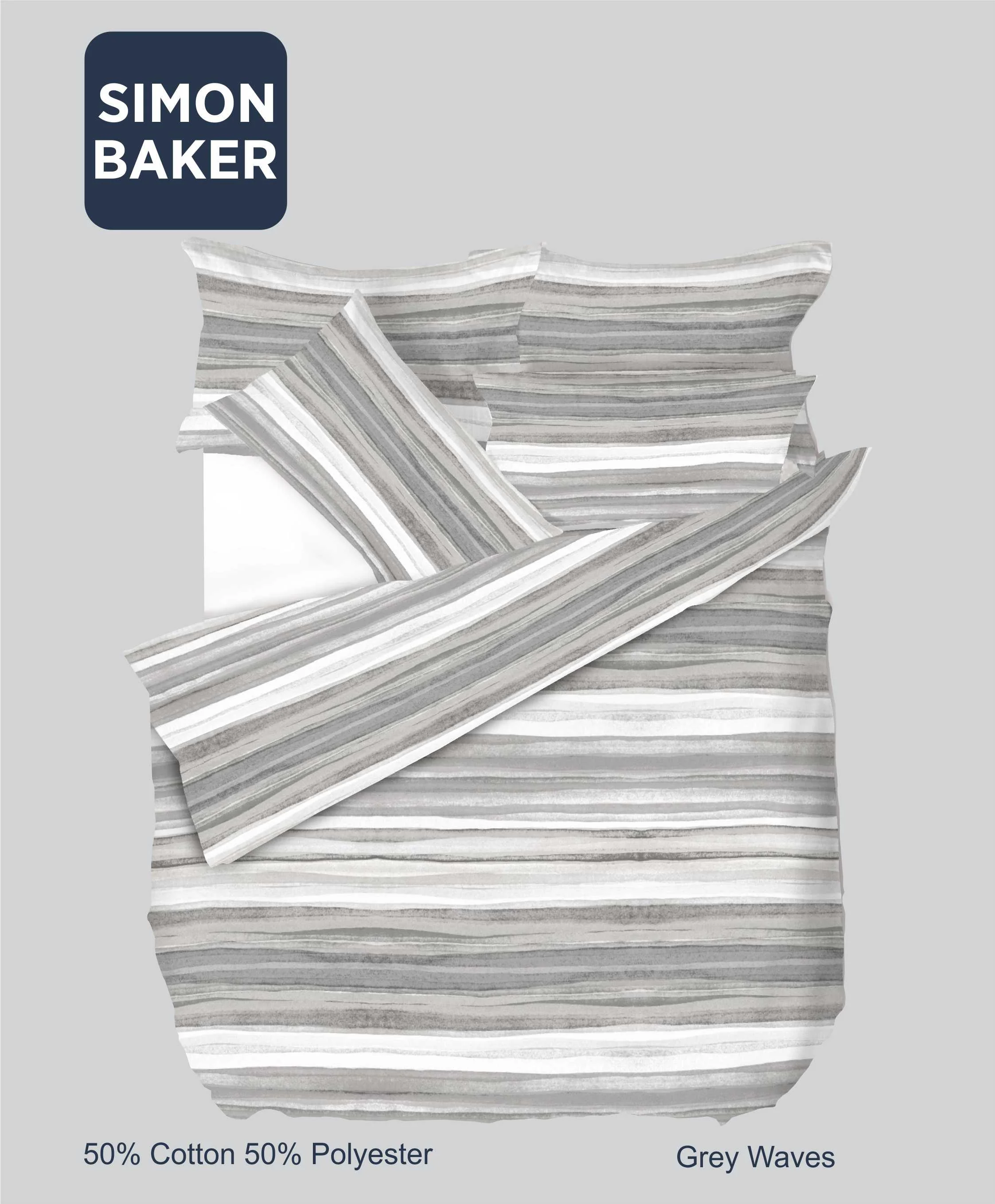 Simon Baker Classic Printed Duvet Cover Sets & Pillowcases - Image 3