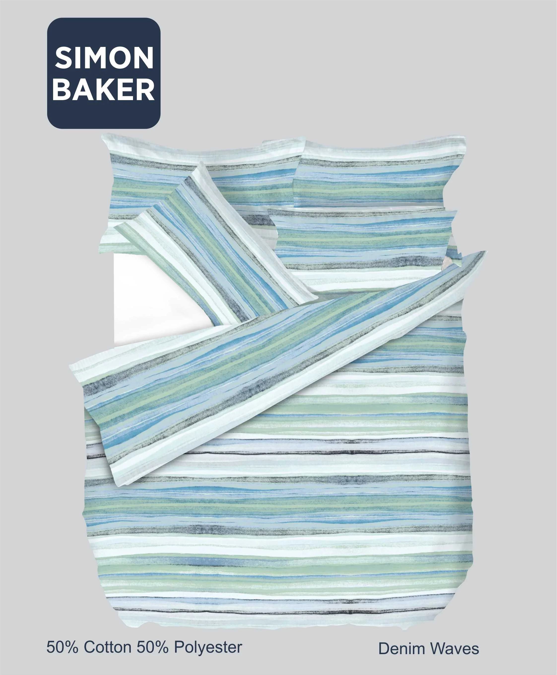 Simon Baker Classic Printed Duvet Cover Sets & Pillowcases - Image 4
