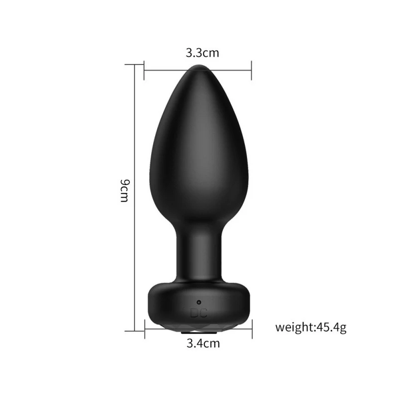 9 Modes Soft Vibrating Anal Plug with App Control - Image 10