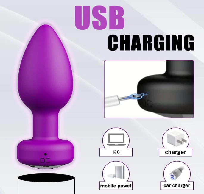 9 Modes Soft Vibrating Anal Plug with App Control - Image 15