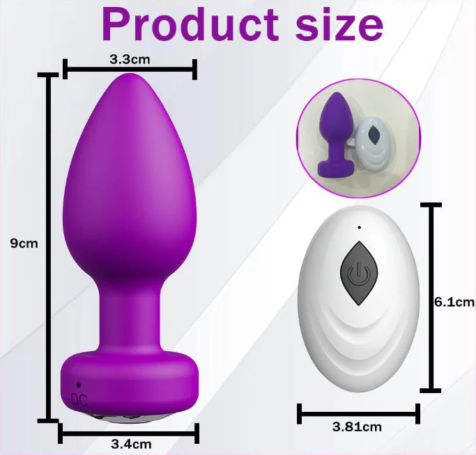 9 Modes Soft Vibrating Anal Plug with App Control - Image 16