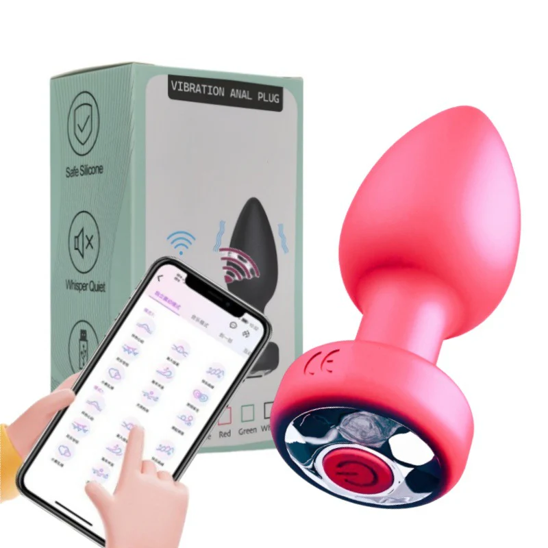 9 Modes Soft Vibrating Anal Plug with App Control - Image 3
